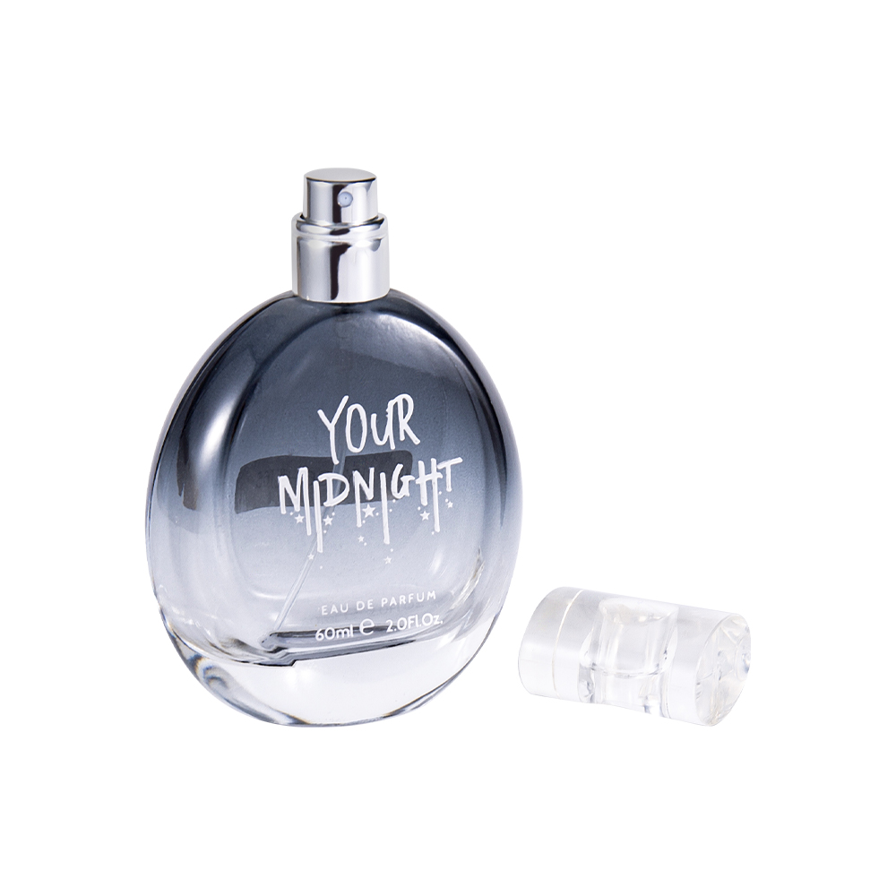 Ensemble de parfum en verre KY106-WJ65 50ML avec capuchon en résine dégradé de couleur K