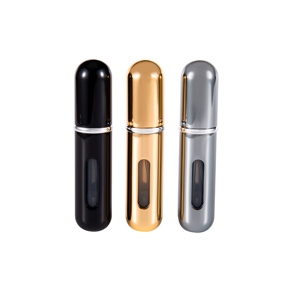 Couleur et logo personnalisables en aluminium de bouteille de parfum de recharge du fond rond 5ML