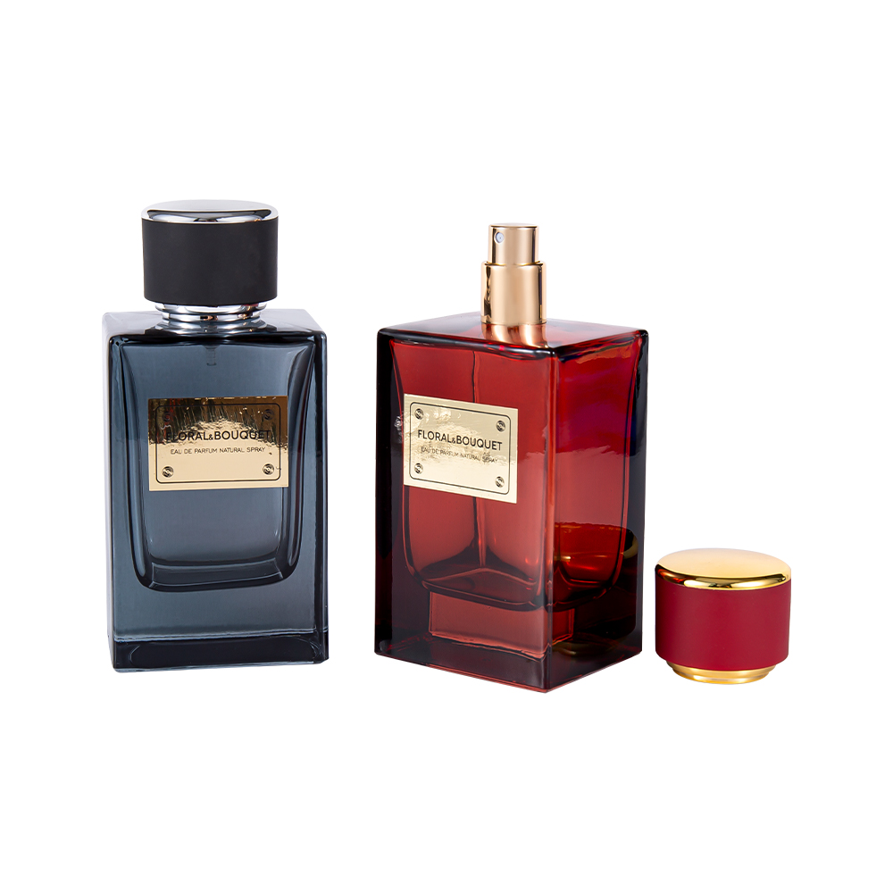 GC4857-WJ2098 Ensemble de flacons de parfum de haute qualité de 100ML avec couvercle, spray à haut rendement