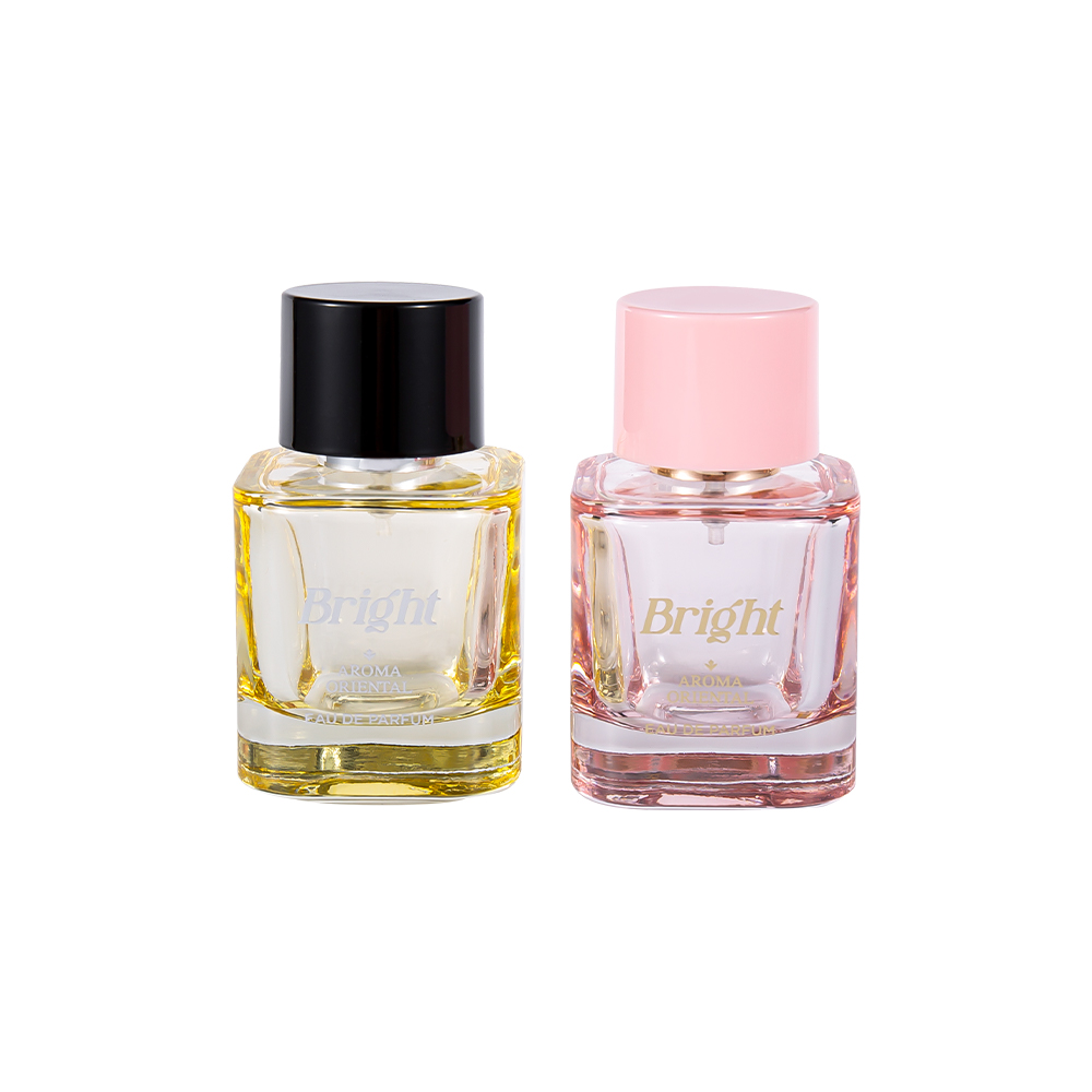 Ensemble de bouteilles de parfum enduites de GC4570-WJ2463 50ML, avec capuchon de parfum en plastique PP ABS estampé à chaud