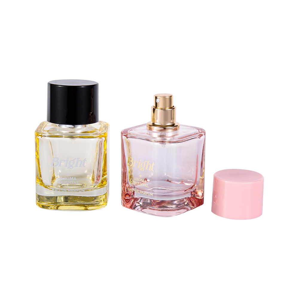 Ensemble de bouteilles de parfum enduites de GC4570-WJ2463 50ML, avec capuchon de parfum en plastique PP ABS estampé à chaud