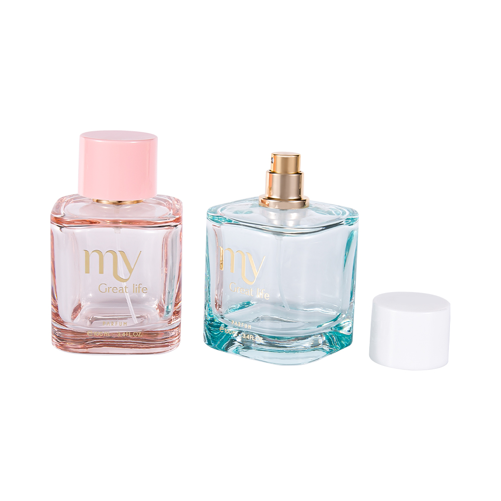 Ensemble de bouteilles de parfum enduites de GC4569-WJ2463 100ML, avec capuchon de parfum en plastique ABS PP estampé à chaud