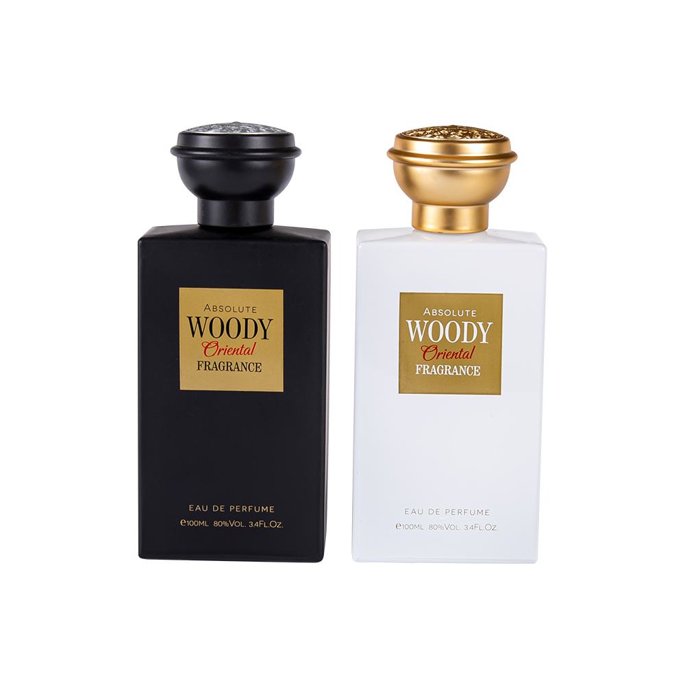 KY2034-WJ2204 100ML mat noir et blanc Premium bouchon de bouteille de parfum ensemble Style arabe
