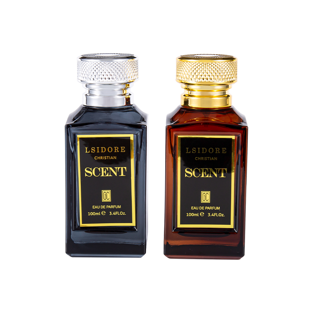 Ensemble de bouteilles de parfum de luxe, estampage à chaud, avec capuchon de parfum Unique, KY1522-WJ2341, 100ML