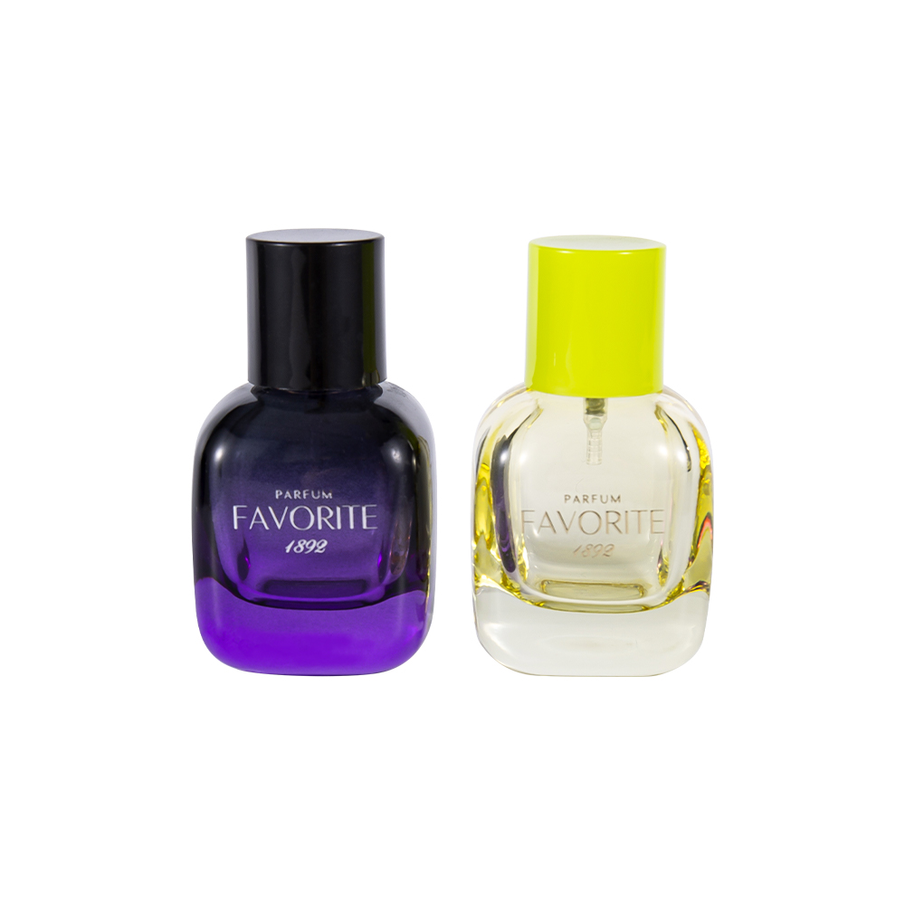 GC4868-WJ2445 Flacon de parfum décoratif en verre de 30 ml avec bouchon en PP, série multi-capacité