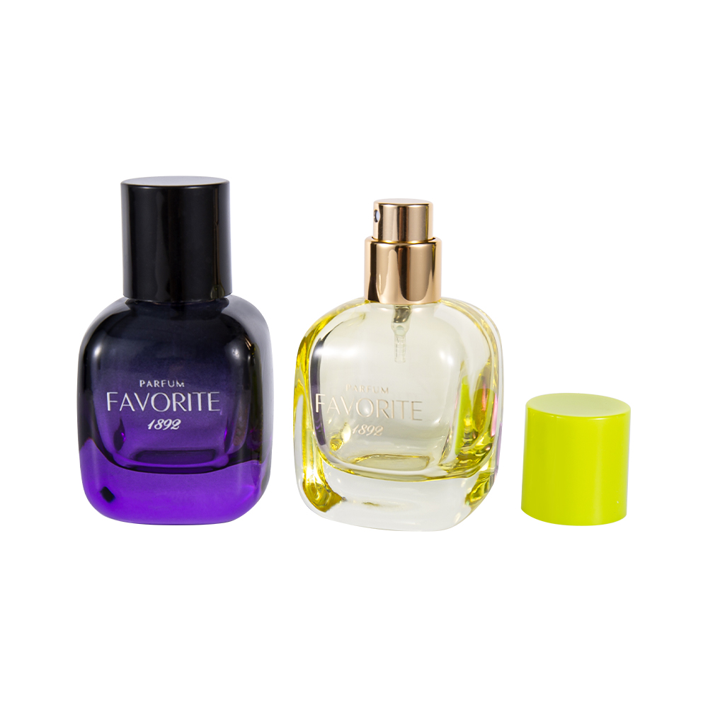 GC4868-WJ2445 Flacon de parfum décoratif en verre de 30 ml avec bouchon en PP, série multi-capacité
