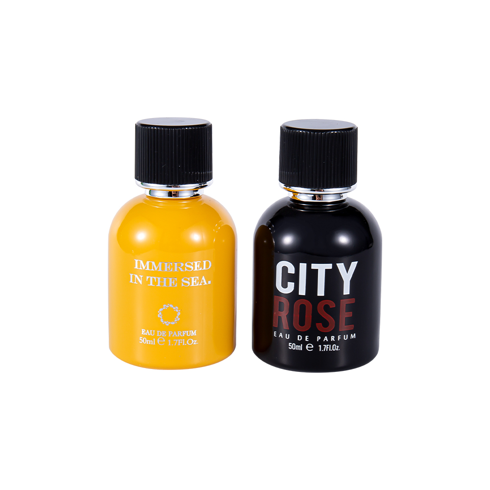 GC4464-WJ2339 Flacon de parfum en verre décoratif flambant neuf de 50ML avec bouchon de parfum noir