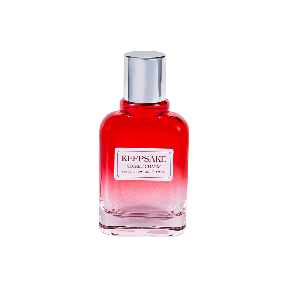 KY861-WJ412 50ML nouvelle bouteille de parfum en verre vide avec capuchon en argent brillant