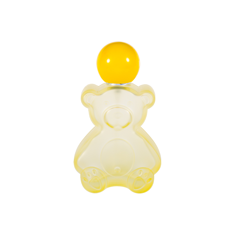 Bouteille de parfum en verre en forme d'ours, vente en gros, GC5190-WJ2402, 30ML, avec bouchon à bille